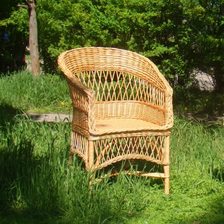 Фотография 1: Кресло плетёное