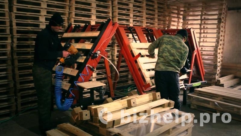 Фотография 1: Производство деревянных поддонов