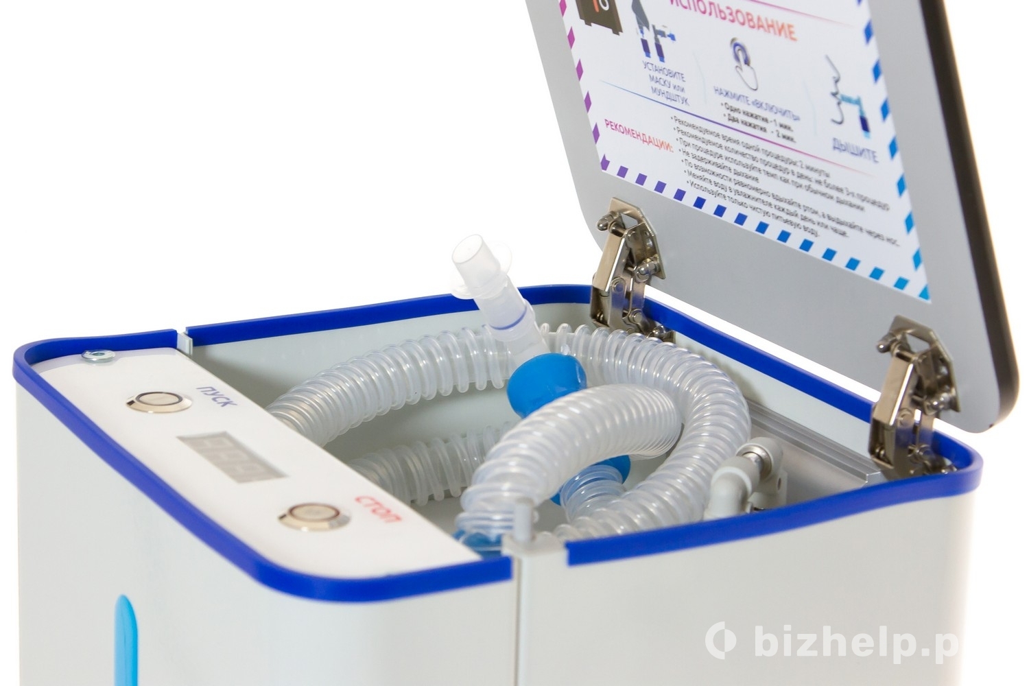 Фотография 4: Домашний аппарат для дыхания кислородом и кислородными миксами 5L