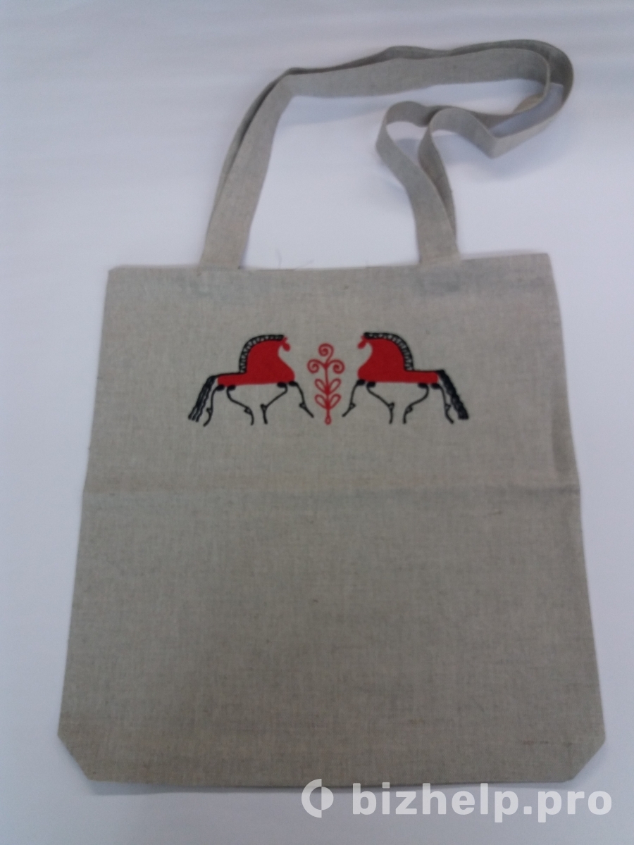 Фотография 3: Льняная сумка | Эко-сумка | Текстильная сумка | Сумка для покупок