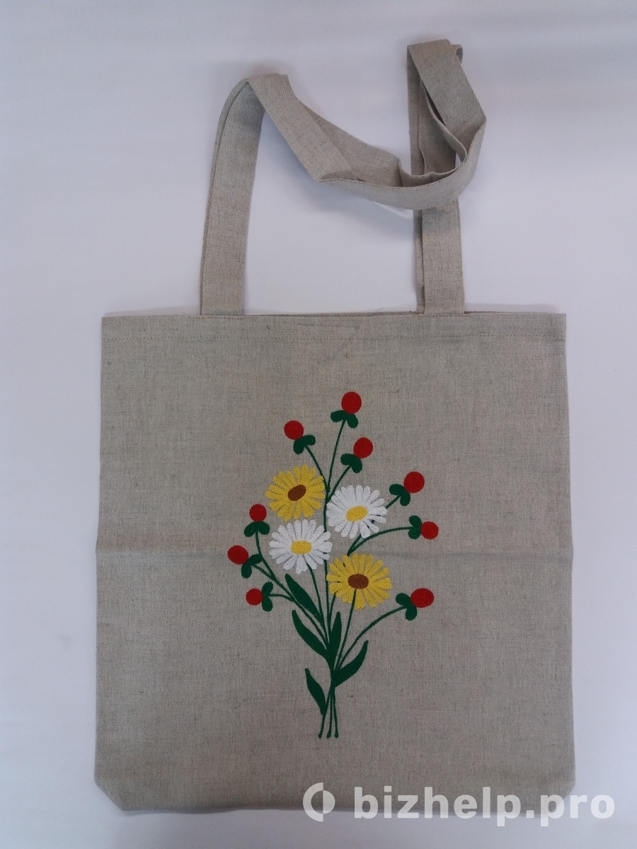 Фотография 1: Льняная сумка | Эко-сумка | Текстильная сумка | Сумка для покупок