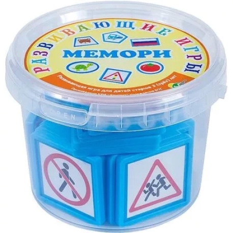 Первое фото: Игра для детей 3+ Мемори "Дорожные знаки"