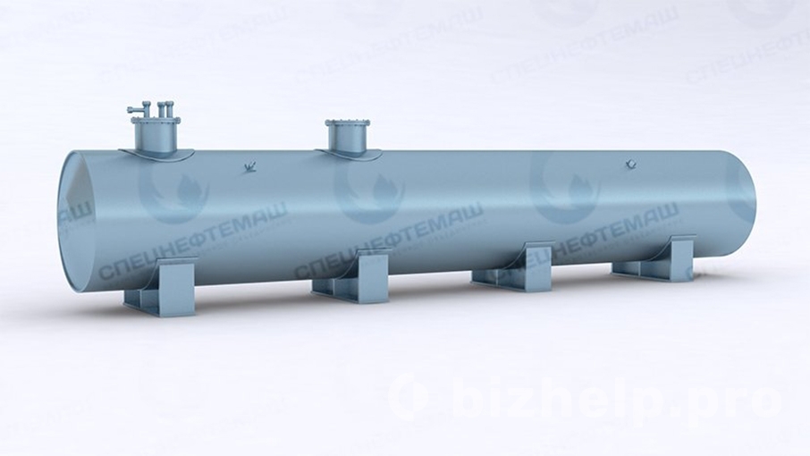 Фотография 1: Горизонтальные стальные резервуары РГС, РГДС для нефтепродуктов