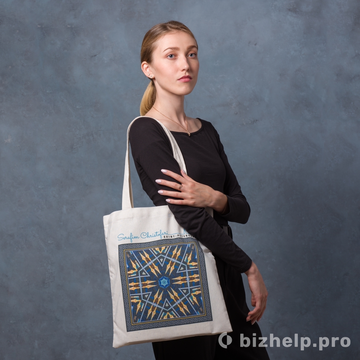 Фотография 10: Тканевая женская сумка шоппер
