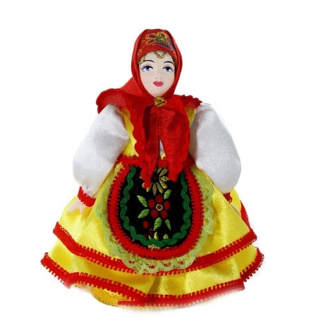 Фото: Кукла сувенирная фарфоровая Матрёшка — Дуняшка