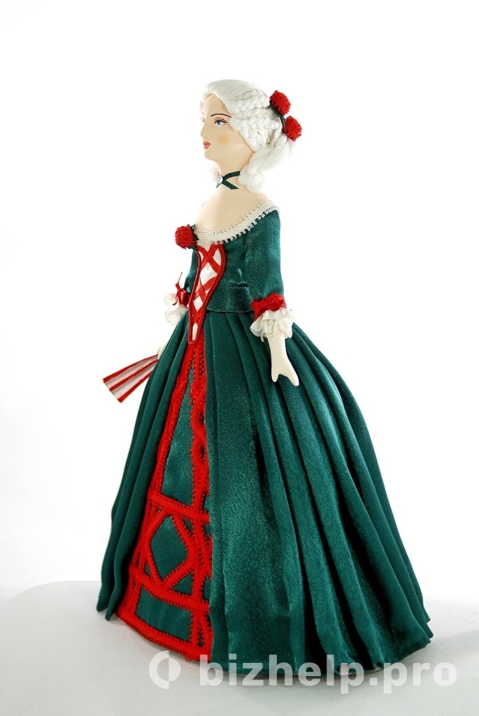 Фотография 3: Фарфоровая кукла | Дама в маскарадном платье | 18 век