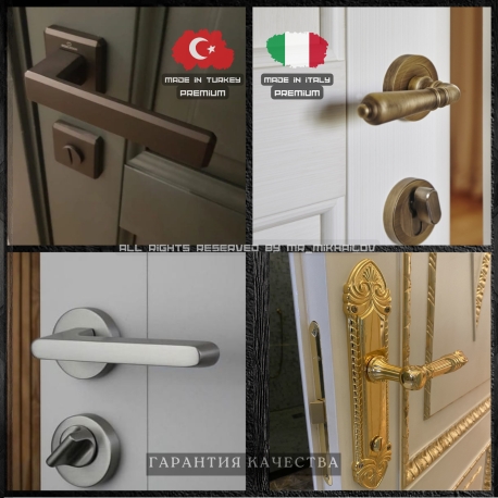 Фотография 1: Дверные ручки / Оконные ручки / Дверная фурнитура / Италия /Турция
