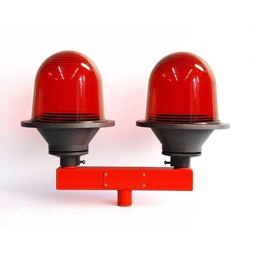 Фотография 1: Прибор светосигнальный ЗОМ-А красный, сдвоенный, в комплекте со светодиодной лампой 12-85В