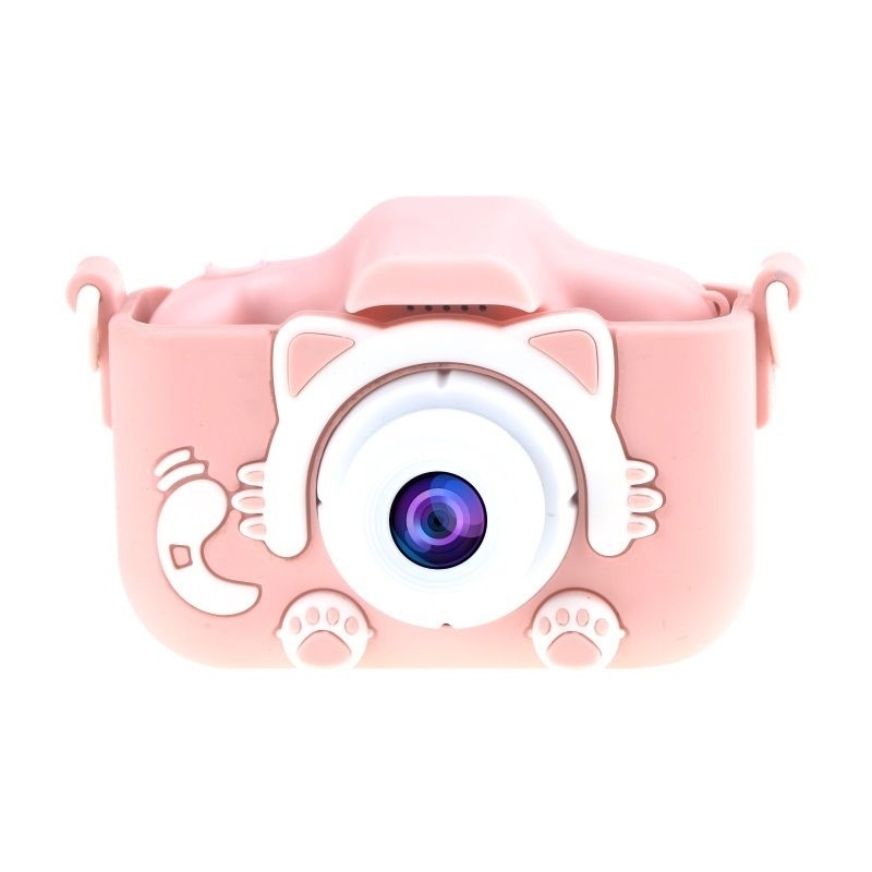 Фотография 1: Детский цифровой фотоаппарат Childrens Fun Camera Cute Котенок розовый