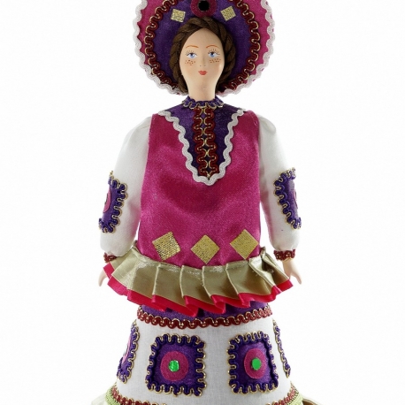Первое фото: Кукла коллекционная Девушка в праздничном наряде