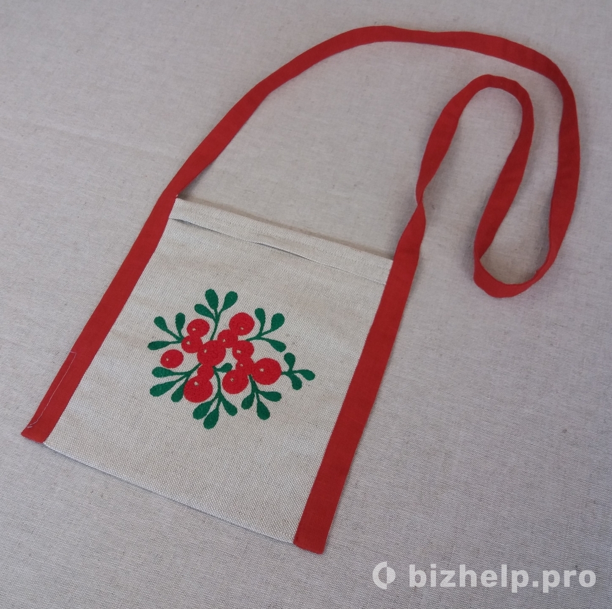 Фотография 2: Льняная сумка | Текстильная сумка | Сумка паломника | Ручная работа