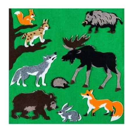Фотография 1: Игра-пособие для детей 3+ "Лесные животные"