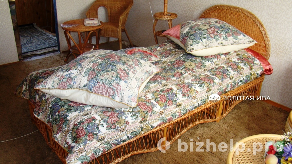 Фотография 1: Кровать плетёная