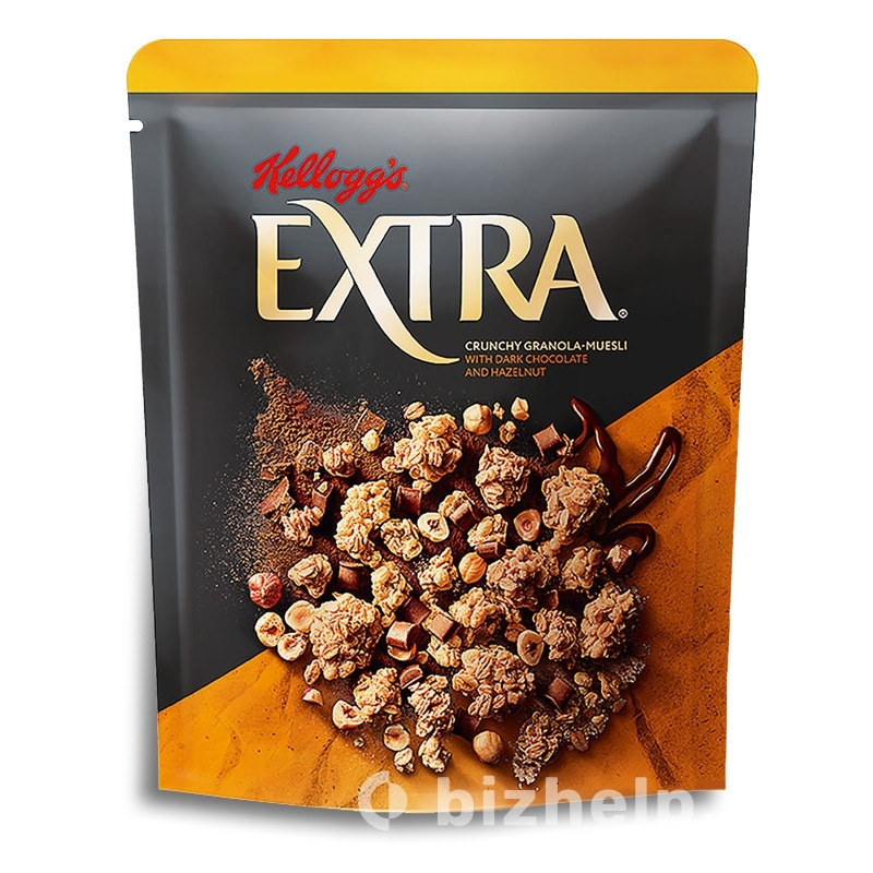 Фотография 1: Гранола Kellogg's Extra с темным шоколадом и фундуком